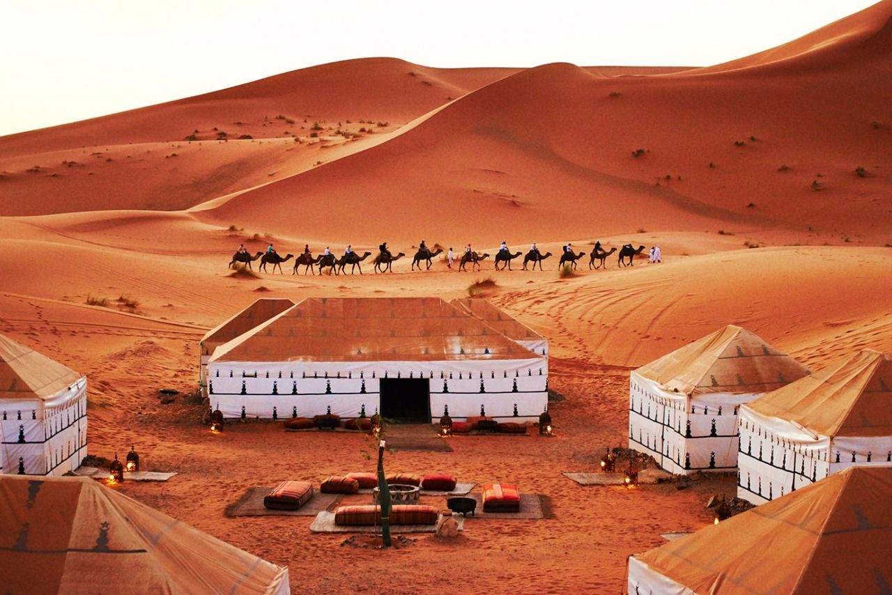 desert camp, Merzouga